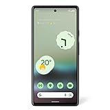 Google Pixel 6a: smartphone 5G Android libre con cámara de 12 megapíxeles y batería de 24 horas de duración, de color Tiza