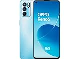 OPPO Reno 6 5G - Smartphone 128GB, 8GB RAM, Dual SIM, Carga rápida 65W - Azul Ártico