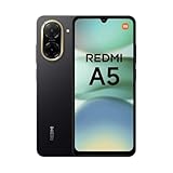 XIAOMI Redmi A5 - Smartphone de 3+64GB, Pantalla inmersiva de 6,88' 120 Hz, Potente procesador Octa Core, Cámara Dual AI de 32 MP, 5100 mAh, Cargador no Incluido, Negro (Versión ES)