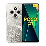 Xiaomi POCO C75 4G Golden-Smartphone 8+256GB, 2.0GHz, Pantalla inmersiva de 6.9 Pulgadas, batería masiva de 5160 mAh, cámara Dual Transparente de 50 MP AI, Potente procesador Octa-Core (versión del