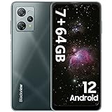 Blackview A53 Pro moviles Baratos y Buenos, 7GB+64GB(TF 1TB) Smartphone Android 12, 6,52" HD+ Batería 5180mAh Teléfono Móvil Libres, Cámaras de 12MP+8MP con Fingerprint/Dual 4G/GPS