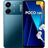 Xiaomi Poco C65 - Smartphone de 8+256GB, Pantalla de 6.74” 90Hz HD+, MediaTek Helio G85, Triple cámara 50MP+2MP+QVGA, 5000mAh, NFC, Azul (Versión ES)