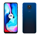 Motorola Moto E7 Plus - 6.5' Max Vision HD+, Qualcomm Snapdragon 460, 48MP sistema de doble cámara, 5000 mAH de batería, Dual SIM, 4/64GB, Android 10 - Color Azul [Versión ES/PT]