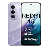 XIAOMI Redmi 15 4G 8+256GB Smartphone – Batería 7000mAh | Pantalla 6.9' FHD+ 120Hz | Snapdragon 685 | Cámara Dual 50MP | Carga Rápida 33W | Diseño Quad-Curve (Púrpura)
