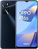 OPPO A16s - Teléfono Móvil libre, 4GB+64GB, Cámara 16+2+2+8 MP, Smartphone Android, Batería 5000mAh, Carga Rápida 10W, Dual SIM - Negro