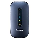 Panasonic KX-TU456EXCE Teléfono Móvil para Mayores (Pantalla Color TFT 2.4', Botón SOS, Compatibilidad Audífonos, Resistente a Golpes, Bluetooth, Cámara), Bluetooth 3.0, Linux, Azul