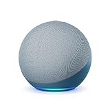 Echo (4.ª generación) | Altavoz inteligente wifi y Bluetooth con Alexa, controlador de Hogar digital y sonido Dolby de gran calidad | Azul grisáceo