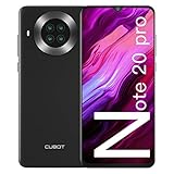CUBOT Note 20 Pro Móviles Libres, 128GB + 6GB Smartphone, Pantalla 6.5” HD+, 20MP Quad cámara, Android 10.0 Teléfono Móvil, Batería 4200mAh, 4G Dual SIM, Face ID, NFC, GPS