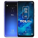 TCL 10 5G - Smartphone de 6.53' FHD+ con NXTVISION (Qualcomm 765G 5G, 6GB/128GB Ampliable MicroSD, Cámaras de 64MP+8MP+5MP+2MP, Batería 4500mAh, Android 10) Color Azul