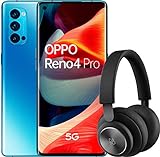 OPPO Reno 4 Pro 5G – Smartphone de 6.5" (Snapdragon 765G, 4000mAh con carga 65W, Android 10) Azul + Auriculares Bang&Olufsen H4 [Versión ES/PT]