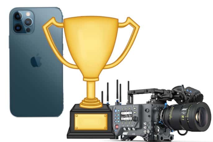 iphone 12 pro vs cámara profesional