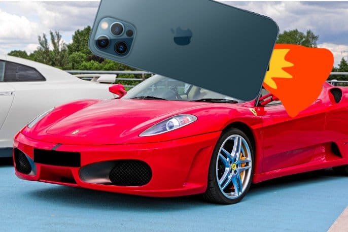 iphone 12 pro y ferrari